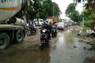 colony people facing problems with Drainage water on roads in nizampet municipal corporation