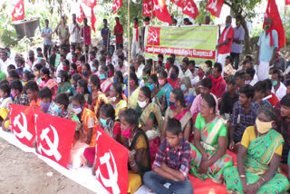 Trible people protest in erode