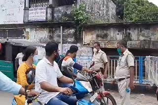 Covid situation in raiganj, police taking step for not using mask