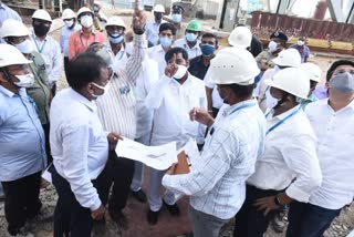 minister jagadishreddy inspected yadadri power plant works