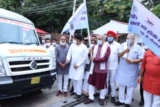 inaugurates Hitech Ambulance