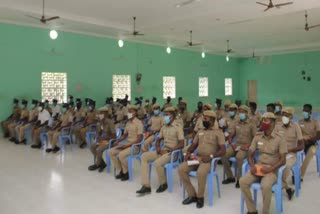 Disaster recovery training for armed guards in Nagai