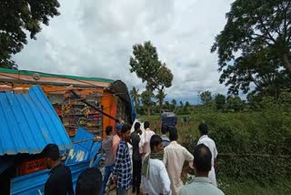 Lorry rushing to the hotel bakery 