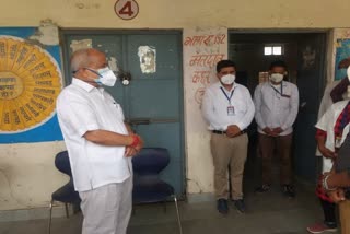 Minister Subhash Garg, covid Care Center,  Bharatpur