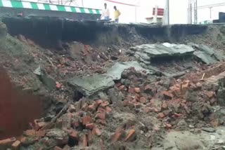 wall collapsed 