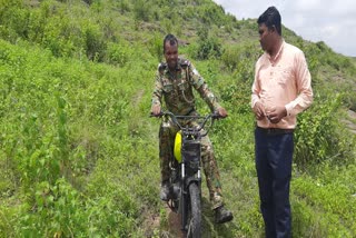 Unclaimed bike found in bushes on top of mountain in Giridih