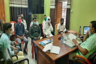 BDO Sunil Kumar Chand held a meeting regarding saat nishchay yojana in jamui