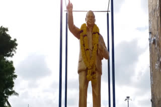 Ambedkar statue desecrated in bhabnagar