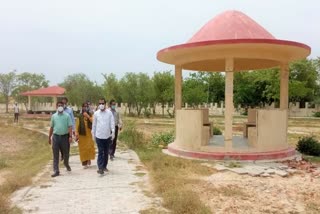 kanpur dehat dm inspected eco park