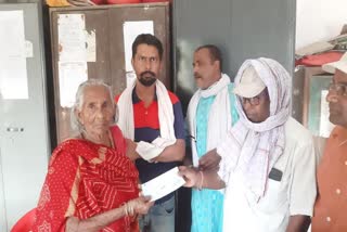 Fire affected family got assistance in Darbhanga