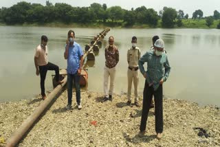 Illegal sand excavation in ujjain