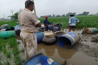 police destroyed illegal liquor furnaces 