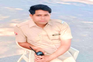 Police constable died, road accident, Udaipur