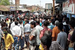 People protest over closing market