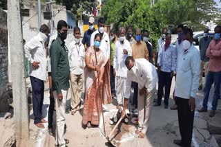 nizamabad mayor started development programs