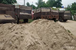 karauli news, illegal gravel mining