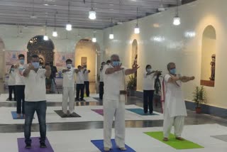 International Yoga Day is celebrated at Raj Bhavan