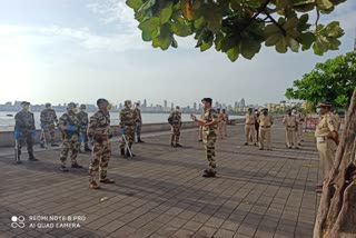 CISF jawans deployed on iconic Marine drive