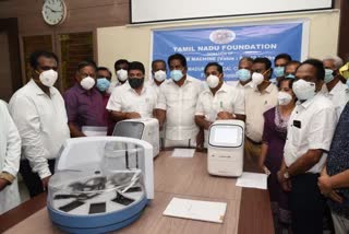 Disinfection work by Tron at Thirumangalam: Inauguration of the Minister