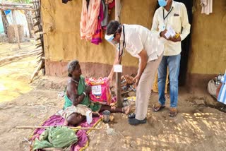 medicines and essential goods distributed to tribals by kaveri foundation