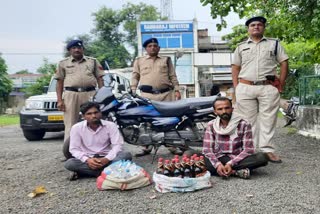 Two accused arrested with illegal liquor 