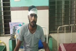 youngsters attacked  Hindu Front party secretary