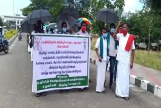 Tirupur formers protest district collector office