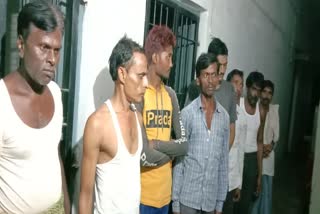 9 gamblers got arrested