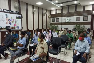 district magistrate held meeting regarding unlock and flood