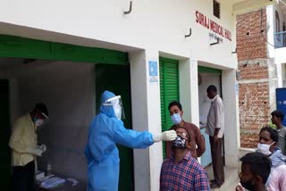 जमुई: झाझा में कोरोना जांच शिविर का आयोजन, 1 व्यक्ति में कोरोना संक्रमण की पुष्टी