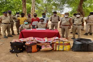 police seized ganja, high way patrolling police 