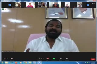 minister srinivas reddy in zoom meet