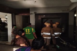 Employee trapped in lift 