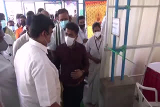 Vaccination center, Bowenpally market 