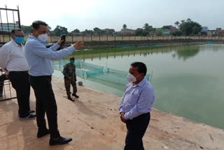 Inspection of bhatti pond and forest pond in Gumla