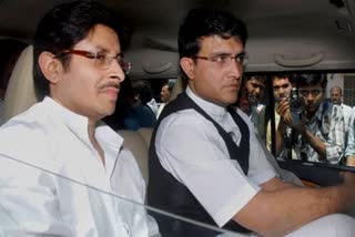 Snehasish and Sourav Ganguly