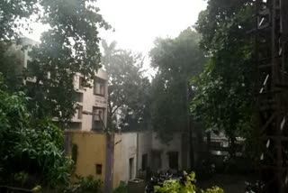 Rain has started in nagpur  from morning