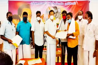 Alternative parties join DMK led by Ponmudi in villupuram 