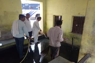 MP started cleaning campaign at bus stand