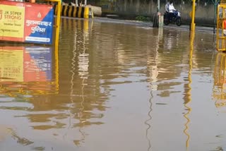 बारिश ने नगर निगम की खोली पोल. 