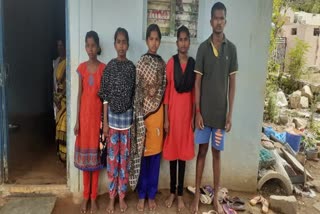 In Siddipet district, children became orphans after their mother died at their mercy