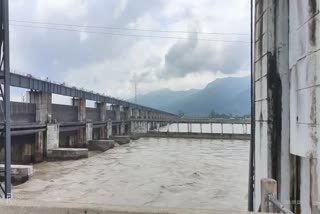 gandak barrage river water level rising due to rain