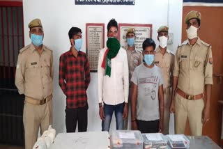 Three vicious thives arrested in chandauli