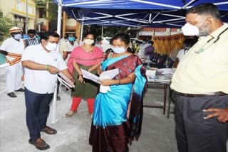 Collector Inspection To Corona Medical Camp In Thiruvallur 