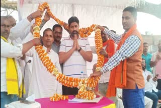 grand welcome of MLA Kamran in Nawada 