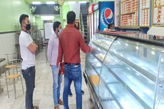 Inspection of food outlets in Ranchi