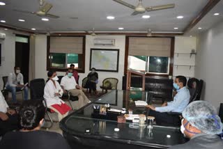 DC meeting on corona virus in Ranchi