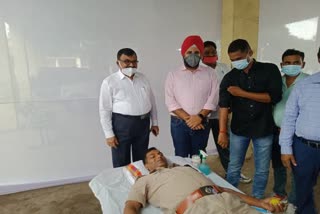 Blood donation camp set up in Hazaribag