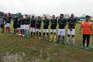 Player during football competition