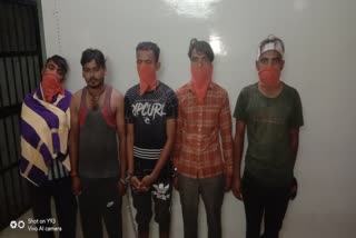 Five accused arrested in raipur